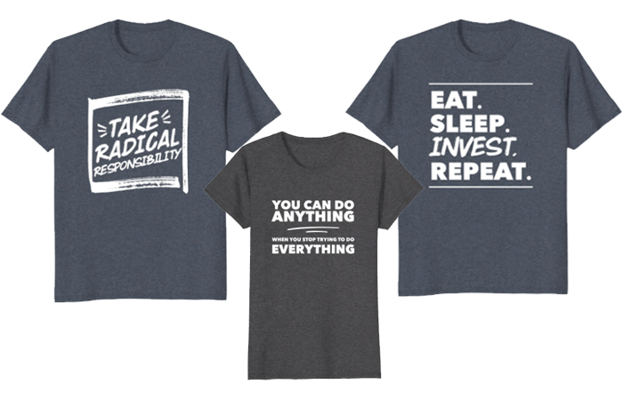 Merch by Afford Anything - first three tshirts Merch by Afford Anything - first three tshirts